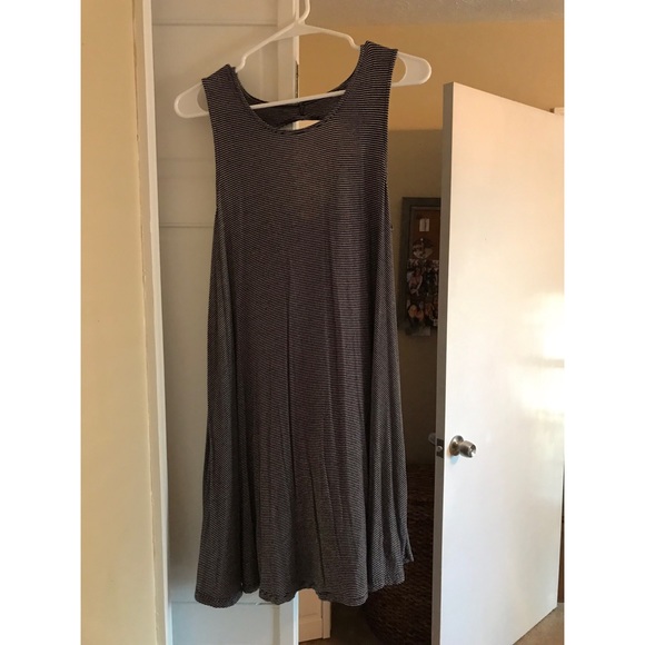 Black and White Stripped American Eagle Sundress